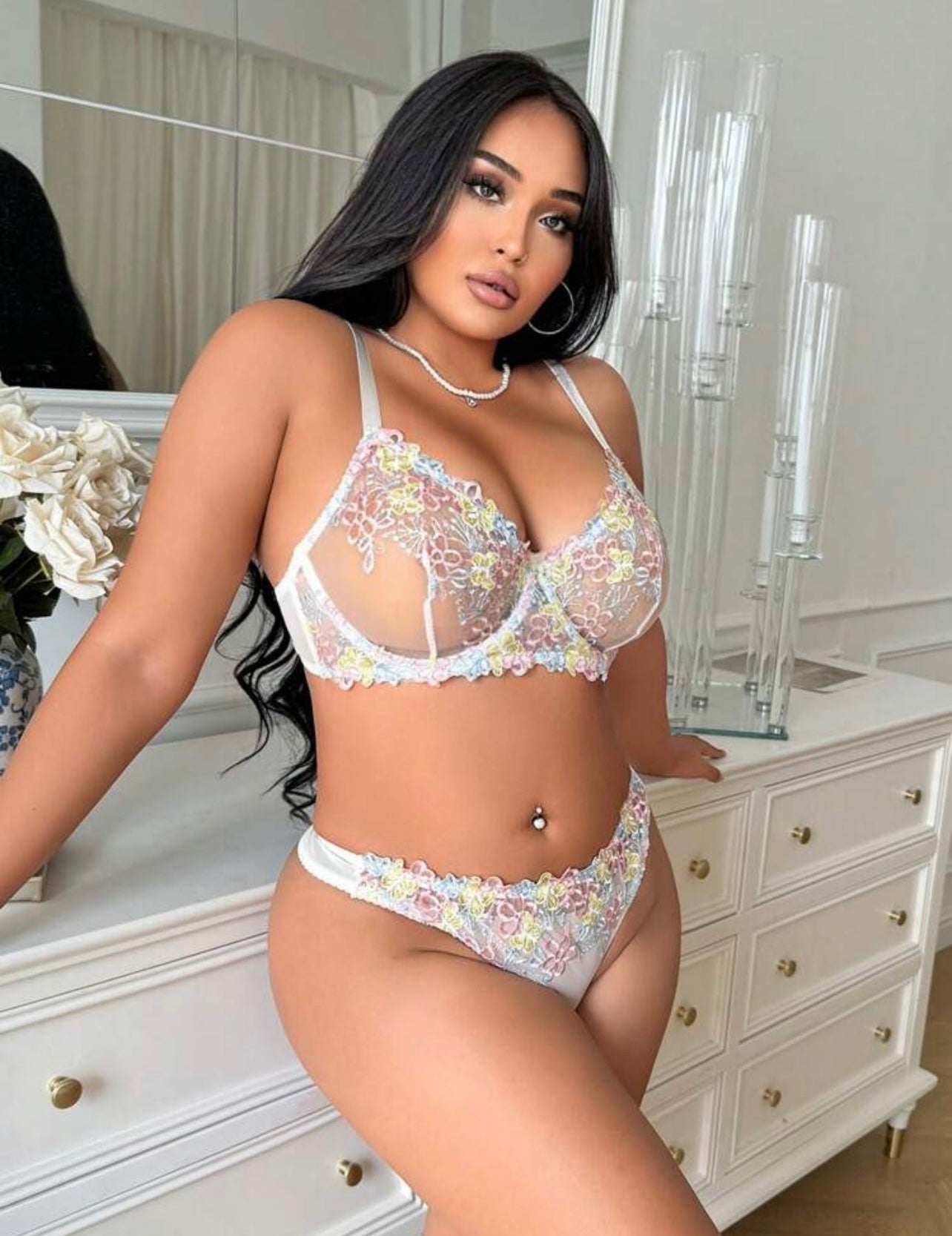 Flower Power Lingerie Set
